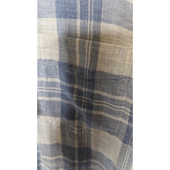 NWT Mens Rails Wyatt blue plaid button front shirt size XXLarge - Picture 9 of 10